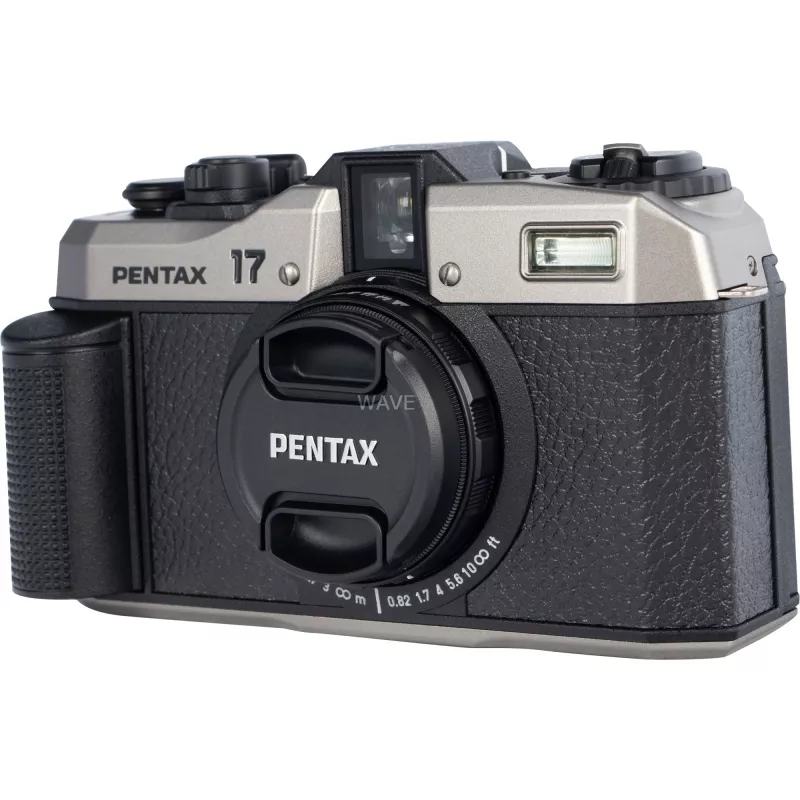 Pentax 17 câmara de rolo, preto/prateado