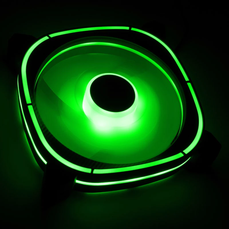 Ventoinha de caixa AEROCOOL Astro 12F ARGB LED 120mm — 120mm, iluminação ARGB, ligação de alimentação de 3 pinos