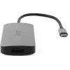 Dongle USB-C 7 em 1 Acer — USB 3.2 Gen 1 Type-C, 3x USB-A, HDMI, SD/MicroSD, 100W PD, prateado