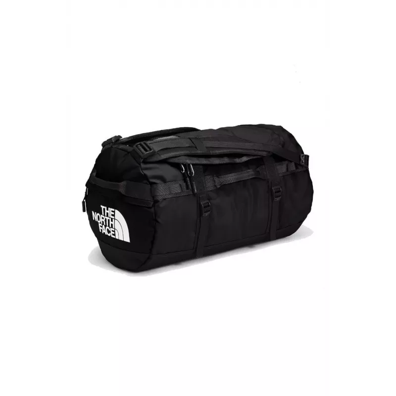 Saco duffel The North Face Base Camp S — 50 L, nylon/poliéster, preto/branco