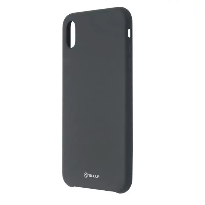 Capa para telemóvel Tellur Liquid Silicone para iPhone XS Max — preta