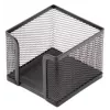 Caixa de papel de notas Forpus, 9,5x9,5 cm, preto, metal perfurado 1005-008