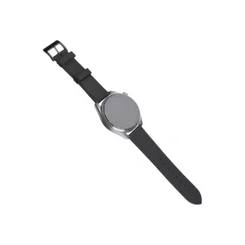 Pulseira de couro FIXED FIXLST-20MM-BK – 20 mm troca rápida preto para smartwatches