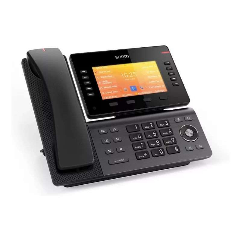 Snom D892M, telefone IP, preto, montagem em mesa/parede, Linux, TFT, 12,7 cm (5 polegadas)