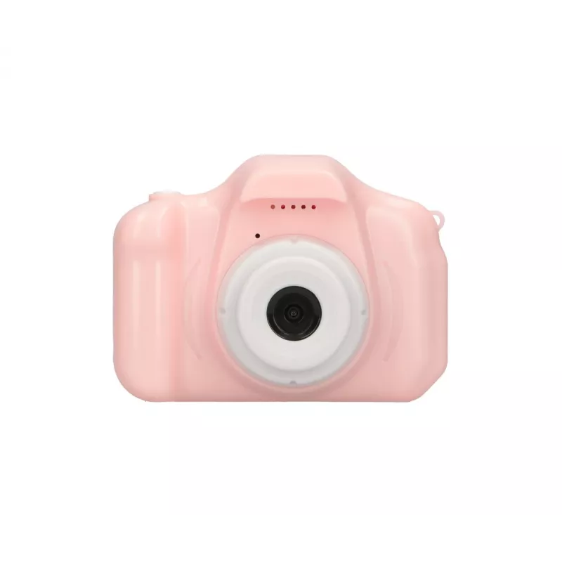 Câmara digital para crianças Extralink H20 rosa 1080P 30fps ecrã de 2,0 polegadas
