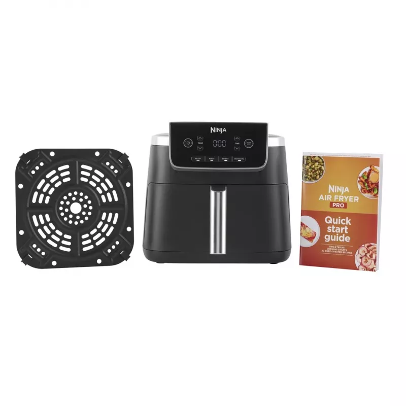 Fritadeira de ar quente Ninja AF140EU Single 4,7 L 1750 W preta, 4 programas, LCD, placa crocante