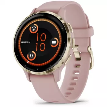 Garmin Venu 3S 3,05 cm (1,2) AMOLED 41 mm Digital 390 x 390 píxeis Ecrã tátil Dourado, Rosa Wi-Fi GPS (Satélite)