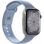 Pulseira de silicone Puro para Apple Watch 42/44/45/49mm azul-claro