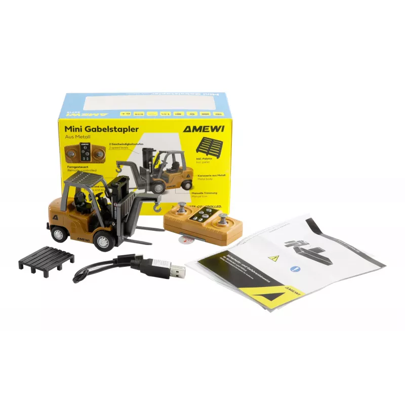 Empilhador Amewi modelo Mini 1:64 RTR com bateria LiPo 200mAh