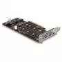 Placa DeLOCK PCI Express x8 para 2 x NVMe M.2 Key M Bifurcation internos Low Profile
