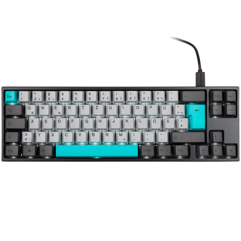 Teclado mecânico Ducky Varmilo Miya Pro Moonlight USB retroiluminação QWERTZ Cherry MX Red