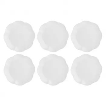 Prato de refeição LA PORCELLANA BIANCA conjunto de 6, porcelana branca, 26 cm