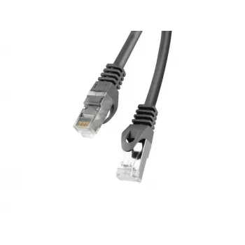 Cabo de rede Lanberg Cat6 RJ-45 para RJ-45 PCF6-10CC-0500-BK, 5 m, F/UTP, 250 MHz, preto