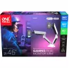 Suporte universal para dois monitores gaming (DM8220), suporte para monitor branco, RGB