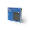 Unidade externa slim DVD±RW SAVIO AK-43, USB 2.0, preta, suporta leitura/gravação de CD/DVD (24x CD, 8x DVD)
