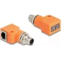Adaptador de cabo DeLOCK 60627 M12 RJ45 laranja