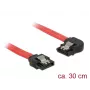 Cabo SATA DeLOCK 83963 0,3 m SATA 7 pinos preto vermelho