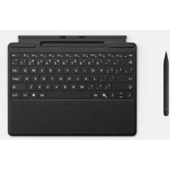 Capa de teclado Microsoft Surface Pro Flex Type Cover Y8U-00006 com Surface schlank Pen 2, preto