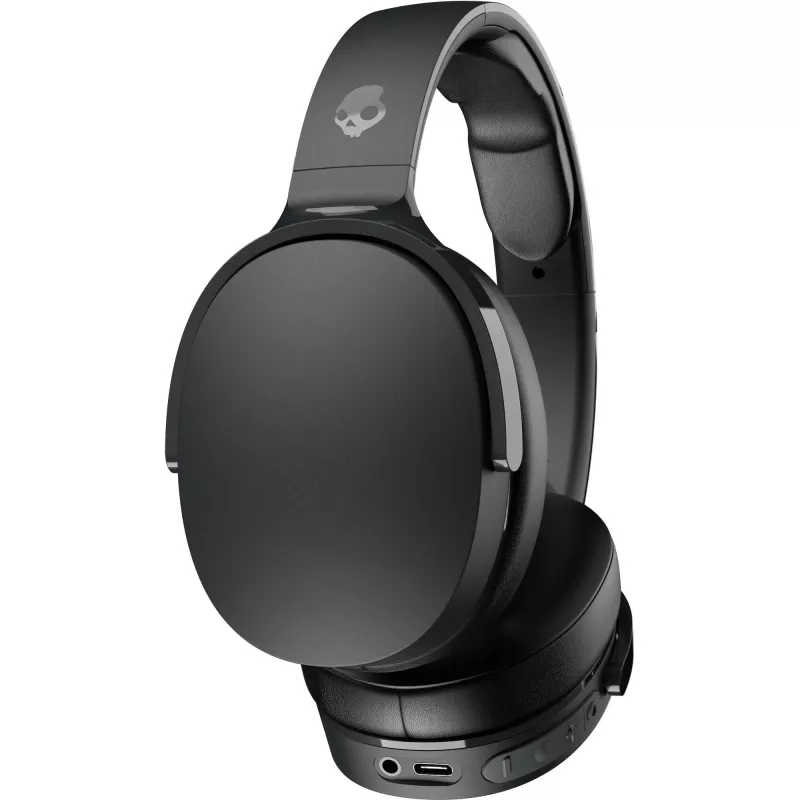 Auscultadores over-ear Skullcandy Hesh Evo — com fios e Bluetooth 5.0, bateria de 36 h, USB-C, 3,5 mm, dobráveis, cancelamento de ruído, preto