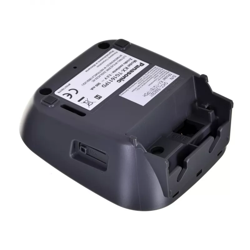 Panasonic KX-TG1611 telefone sem fios DECT, identificação de chamadas, agenda de 50 entradas, até 15 h de conversação, preto