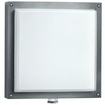 Candeeiro de parede exterior Steinel L 690 S PMMA, LED 8,5 W, antracite, sensor PIR 360°/7 m, alumínio/plástico, 220–240 V