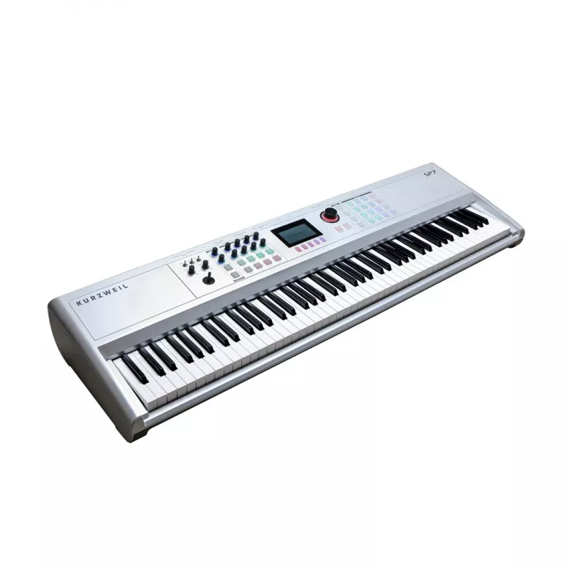 Piano de palco Kurzweil SP7 88 teclas teclado com mecânica de martelo ponderada, extensão total