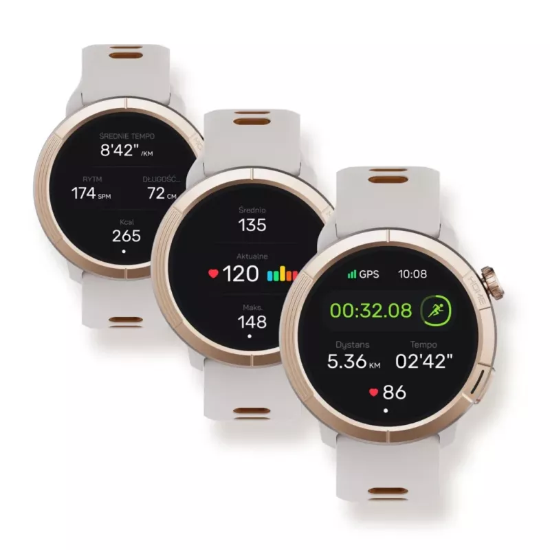 Smartwatch Stelio STSWA102GT Activ Pro GPS 46 mm titânio dourado – GPS, caixa de 46 mm, acabamento em titânio