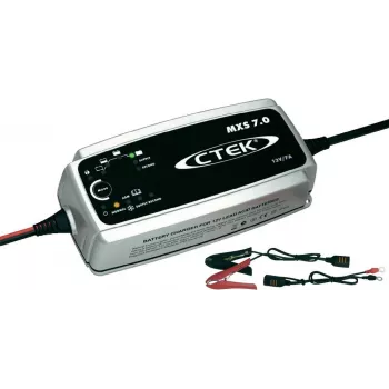 Carregador de bateria CTEK MXS 7.0 12V 7A — carregador regulado de 12 V, 7 A com carregamento em várias fases