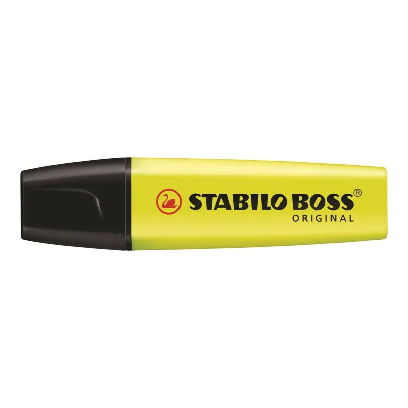Marcador STABILO BOSS Original ponta chanfrada Amarelo