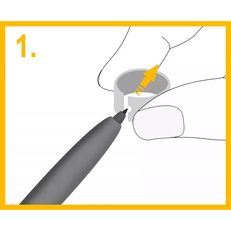 Pontas de stylus para e-reader Onyx Note 3 — pontas de substituição, preto, 5 unid.