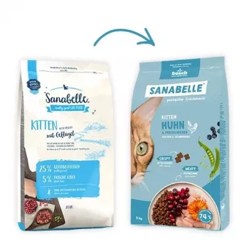 Bosch Sanabelle Life Kitten ração seca para gatinhos com frango e arando vermelho, 8 kg