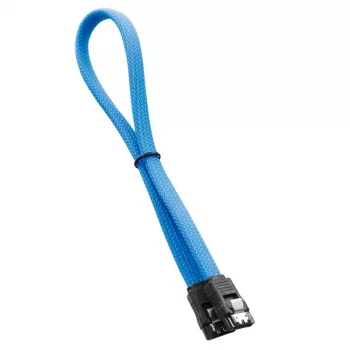 CableMod ModMesh - cabo SATA - Serial ATA 150/300/600 - SATA (M) para SATA (M) - 60 cm - azul-claro (CM-CAB-SATA-N60KLB-R)
