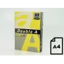 Papel colorido Double A, 80g, A4, 500 folhas, limão