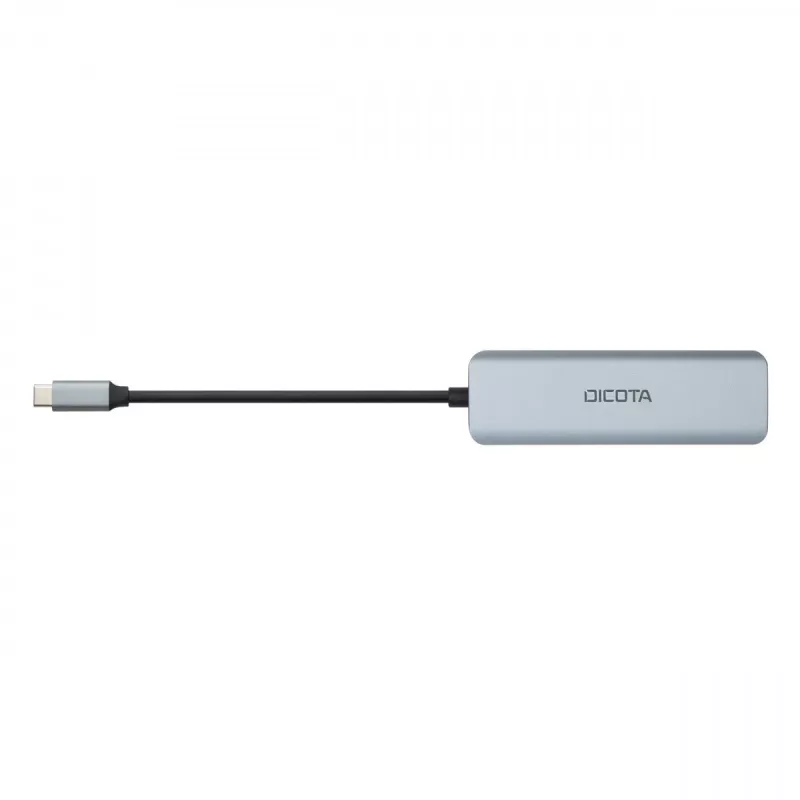 Hub USB Type-C DICOTA D32061 10000 Mbit/s Prateado