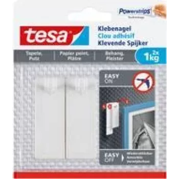 Tesa 77773 prego adesivo para papel de parede e estuque 1 kg conteúdo: 6 unid. (77773)