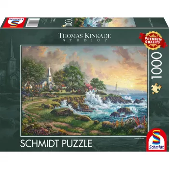 Thomas Kinkade Studios: Kleinod am Meer, puzzle 1000 peças