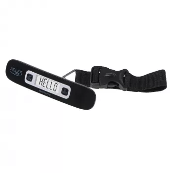 Balança de bagagem Adler AD 8190 desligar automático carga máxima 50 kg indicador de bateria fraca; indicador de sobrecarga; intervalo de medição: de 50 g a 50 kg