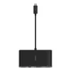 Hub de interface Belkin AVC005BTBK USB 3.2 Gen 1 (3.1 Gen 1) Type-C preto
