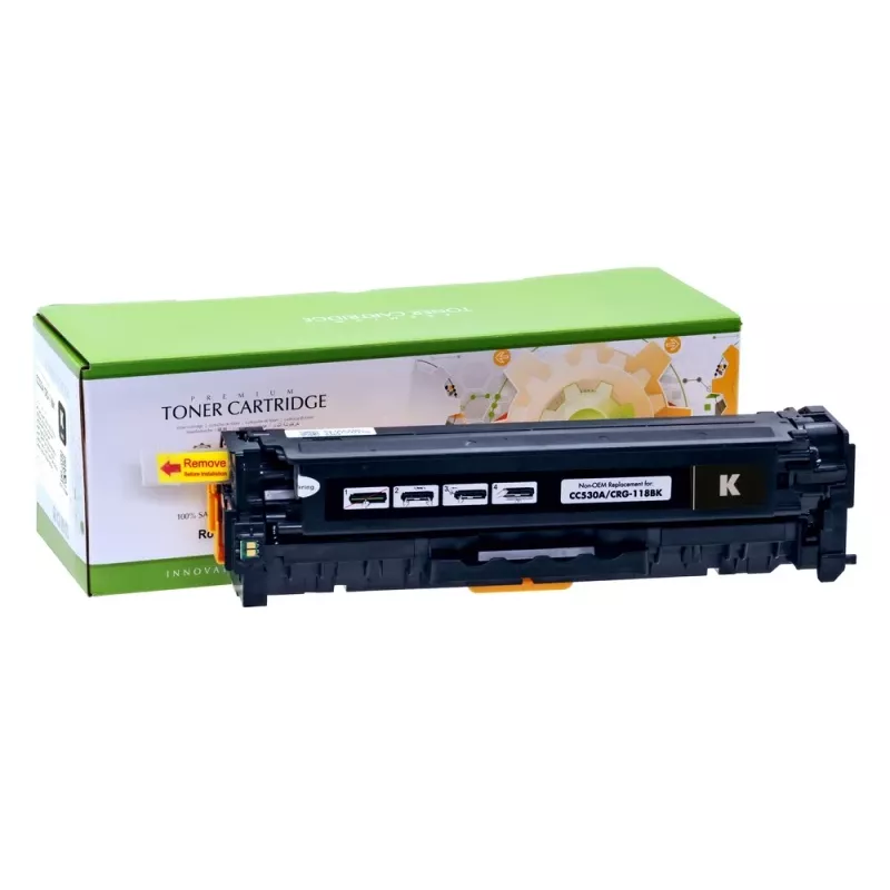 Compatível Static-Control Hewlett-Packard CC530A preto IP Safe