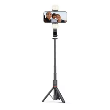 Tech-Protect L05S pau de selfie com tripé, luz LED e telecomando Bluetooth