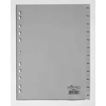 Índice de separadores mensal Durable 6507-10