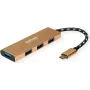 ROLINE 14.02.5049-5 - USB 3.2 Gen 1 (3.1 Gen 1) Type-C - USB 3.2 Gen 1 (3.1 Gen 1) Type-C - 5000 Mbit/s - Dourado - Acrilonitrilo-butadieno-estireno (ABS) - Alumínio - Cabo redondo
