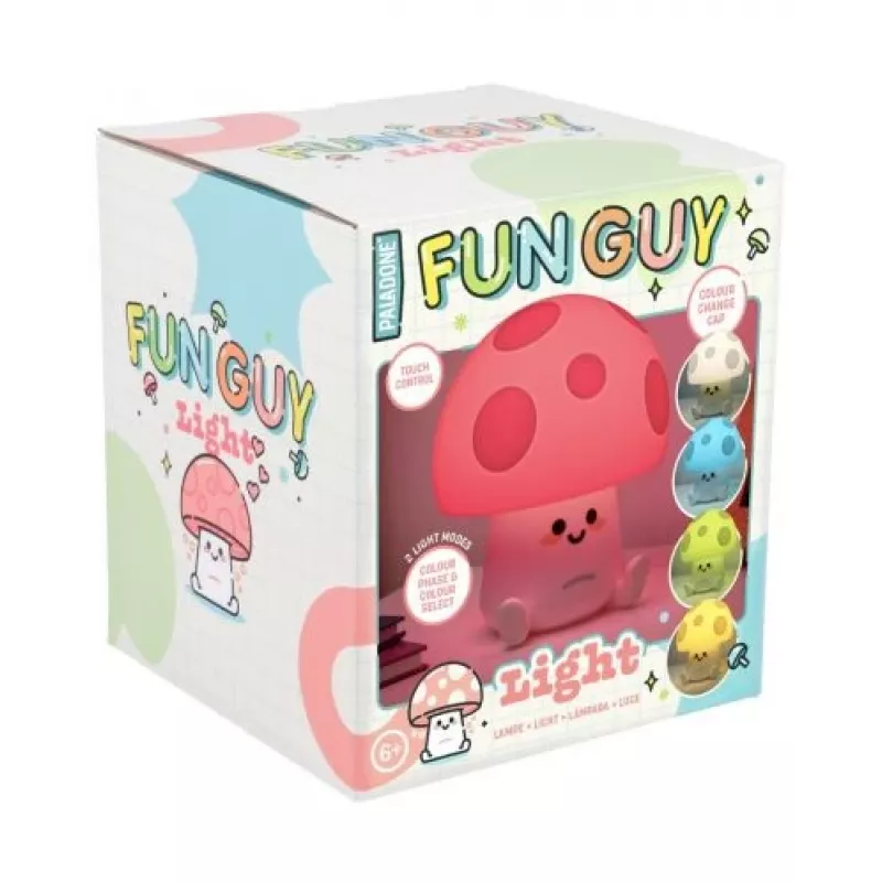Candeeiro de mesa Paladone Fun Guy Mushroom Light – candeeiro de cabeceira LED em forma de cogumelo