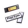 Durable CLIP-CARD - Placa de Nome - para 17 x 67 mm - Magnético - Preto (Pack de 25)