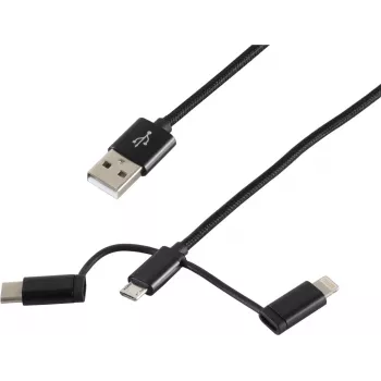 Cabo USB ShiverPeaks BS14-50068 1m USB A Micro-USB B Preto