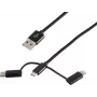 Cabo USB ShiverPeaks BS14-50068 1m USB A Micro-USB B Preto