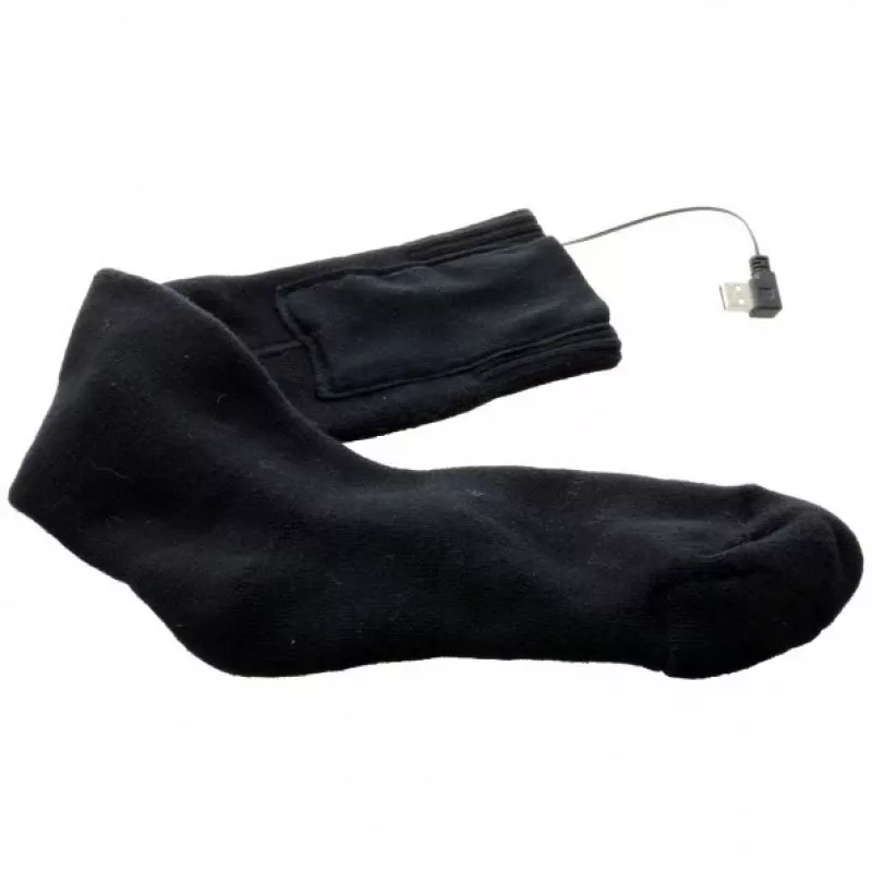 Glovii GQ2L meias aquecidas, tamanho L (41-46), pretas