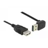 Cabo USB DeLOCK 1 m USB 2.0-A para USB 2.0-A preto