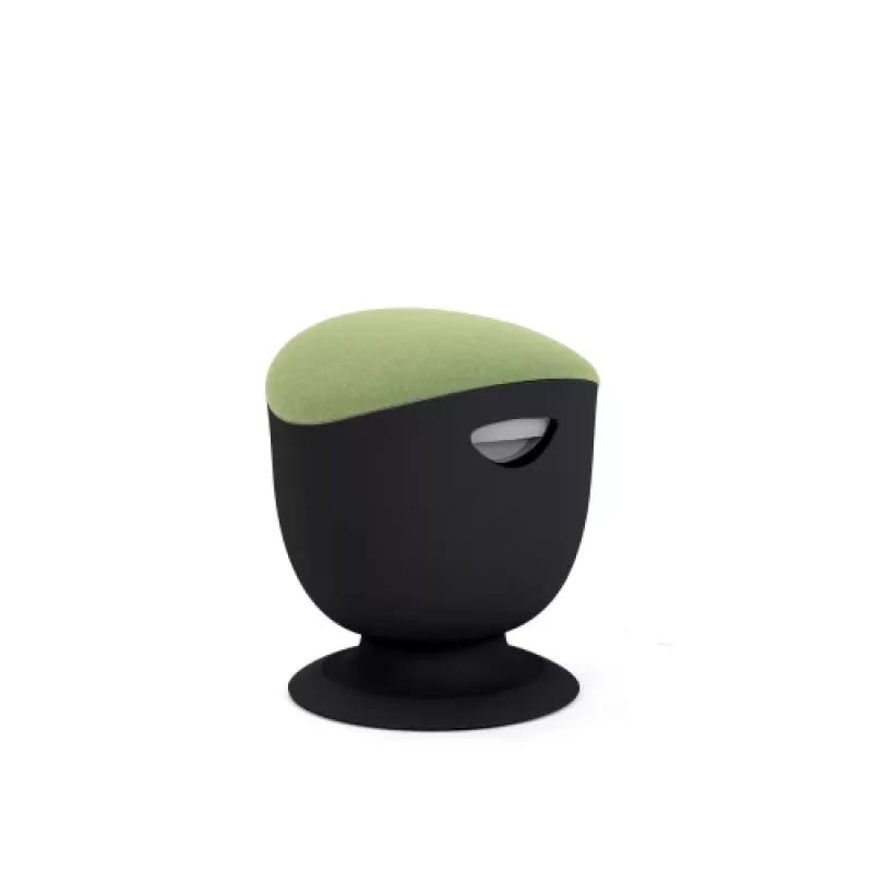 Banco de equilíbrio ergonómico Up Up Seul preto, D42 tecido verde