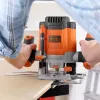 Fresadora/Trimmer Black & Decker KW1200EKA-QS — fresadora compacta com ajuste de profundidade, design ergonómico